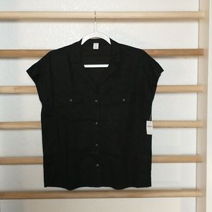 Old Navy linen button up shirt NWT Sz XS